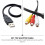Usb To 3Rca Audio Set Top Box Adapter For Home 4