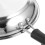 1Pc Silver Rounded Non-Stick Frying Pan Stainless Steel 4