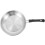 1Pc Silver Rounded Non-Stick Frying Pan Stainless Steel 6