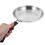 1Pc Silver Rounded Non-Stick Frying Pan Stainless Steel 7