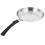 1Pc Silver Rounded Non-Stick Frying Pan Stainless Steel 10