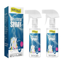 2PCS Antistatic Chemicals Spray Household Home Lasting Anti-Sticking Wrinkle Remover Sprays Household for Clothes