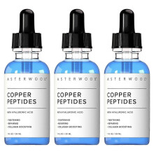 (3pcs)Copper Peptide Facial Hyaluronic Acid Essence Serum Anti-Aging Hydrating For All Skin Types Daily Use