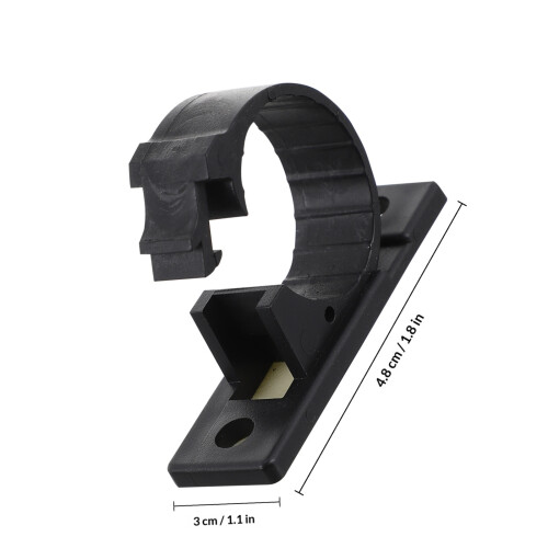 20Pcs Black Plastic Cord Organizer Self-Adhesive Cable Clips for Home 1