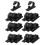 20Pcs Black Plastic Cord Organizer Self-Adhesive Cable Clips for Home 3