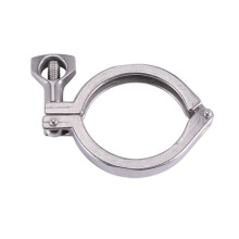 6 Pièces Séries Tri-Clamp en Acier Une Une Seule Broche Une Triple Serrage Robuste avec écrou Une Oreilles pour Virole TC avec Joint en Silicone 2