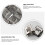 50Pcs Stainless Steel Wire Rope Clips Solar Panel Cable Clamps Silver 5