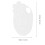 5Pcs White Plastic Painting Tools Durable Color Mixing Accessories 2