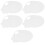 5Pcs White Plastic Painting Tools Durable Color Mixing Accessories 5