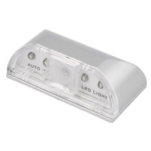 (Silver) LED Auto PIR Sensor LED Light Home Door Wireless Motion Detection Light