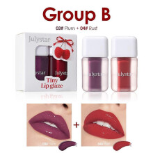 (set B) 6 color Lip Lipstick Water Gloss Tint,Moisturizing Waterproof Liquid Lipstick, Non-Stick,High Pigment,Long-Lasting Colors
