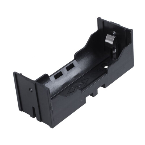 Plastic Single 26650 Battery Holder Case Storage Box 40Pcs Black