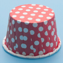 200X Paper Cupcake Liner Muffin Candy Nut Snack Greaseproof Dessert Baking Cups Color: Red Dot: 3.8cm x 3cm x 5cm