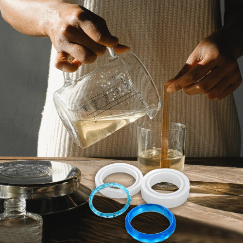 3Pcs White Silicone DIY Bracelet Mold Durable Craft Casting Tool 2