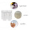 5Pcs Durable Plastic Press Pump Bottles Nail Polish Remover Travel Use 5