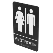 acryl selbstklebendes blindenschrift wc-schild, büro, zuhause, geschäft