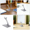 8Stk Kunststoff Flugzeugmodelle Grau Stabiler Display Halter 4