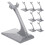 8Stk Kunststoff Flugzeugmodelle Grau Stabiler Display Halter 7