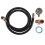 2X Kit de Válvula de Tanque de Ar com Medidor, Kit de Reparo de Tanque de Ar Vem com Medidor de PressãO de 2 Polegadas com NPT de 1/8 de Polegada, 2