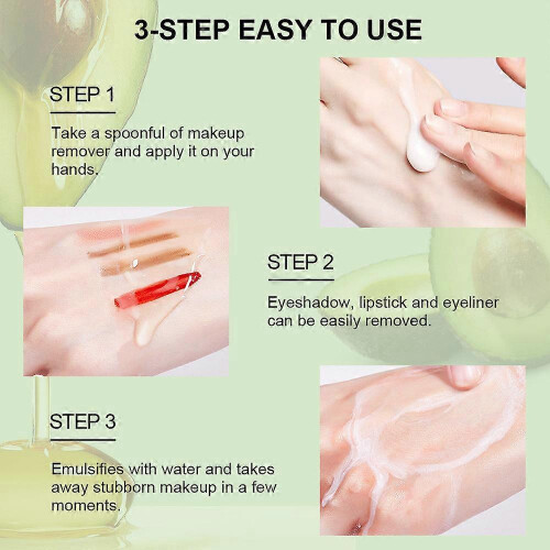 3pcs Avocado Makeup Remover Cream 2