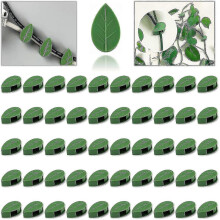 (50 Pcs) 50pcs Plant Climbing Wall Fixture Clips, Invisible Self-adhesive Hanging Plant Vines Clips Compatible With Wire Fixing - RiRi