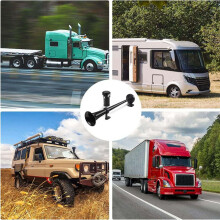 150Db 24V Train Horn for Truck, Single Trumpet Truck Air Horn, for 24V Vehicles Train Car Ship Boat Lorry, 17 Inch