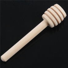 400Er-Pack -3-Zoll-Holzhonig-Loeffelstoecke, Einzeln Verpackt, Server Fuer Honigglas-Spender Nieselhonig