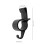 4Pcs Car Trunk Umbrella Holder Black Plastic Auto Hanger Storage Hook 2