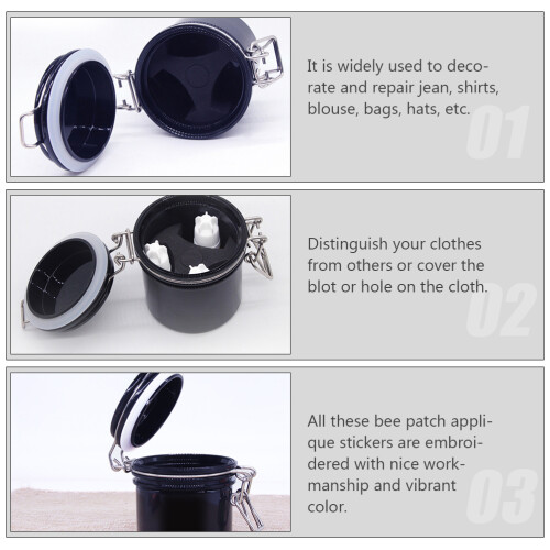 1Pc Eyelash Extension Storage Box Black Fiber Activated Carbon Jar 2
