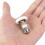 4Pcs Durable Silver Sliding Door Wheels with Nylon Copper for Bathroom 7