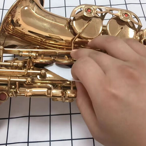 100Pcs Durable White Flute and Saxophone Absorbent Maintenance Paper 2