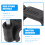 100Pcs Black Cable Fixing Half Clamps with Nails Wire Plumbing Clips 5