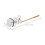 1Pc Silver Copper Flush Lever Button for Toilet Tank Home Use 2