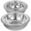 5Pcs Stainless Steel Kitchen Vegetable Basket Silver Drain Strainer 7