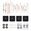 4set Wall Clock Parts Plastic Metal For Elegant Design 7