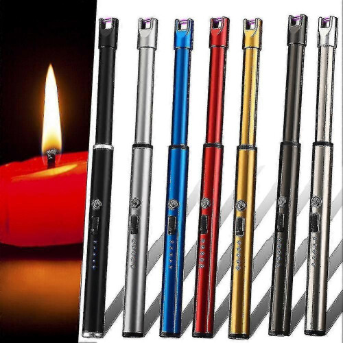 (Sub Black) Electric Lighter Usb Rechargeable Lighter Candle Lighter  Arc Windproof Lighter