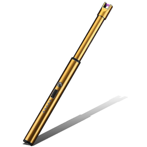 (Ice Gold) Electric Lighter Usb Rechargeable Lighter Candle Lighter  Arc Windproof Lighter