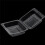 100Pcs Single Individual Cake Slice Boxes Dessert Containers Cheesecake Boxes Stackable Square Boxes Clear Food Boxes 8
