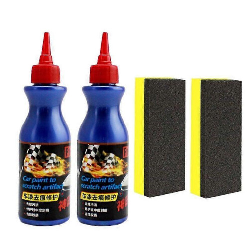 2pcs Car Scratch Remover Cream Scratch Eraser Surface Repair Care