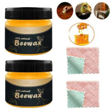 (2pcs) 1-3pcs Beeswax Polish for Wood & Furniture | 200ml of Traditional Wood Wax Finish