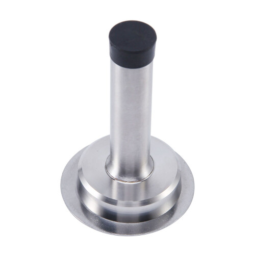 Door Stop Upto 5 PCS Wall Mounted  Satin Stainless Steel Rubber Stops 1