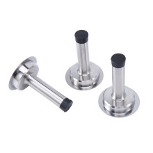 Door Stop Upto 5 PCS Wall Mounted  Satin Stainless Steel Rubber Stops