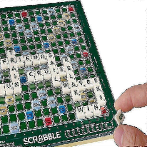 Deluxe Scrabble Set with Locking Tiles for Family Fun_fosm 2