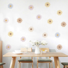 Wall Stickers & Murals Flower Wall Decals Peel And Stick 12 Sheets Of Wall Stickers for Bedroom Living Room Bathroom Kitchen Floral Wall Decals Art De
