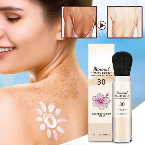 (3pcs) Tropic Mineral Translucent Sunscreen Powder with Brush SPF 30 2