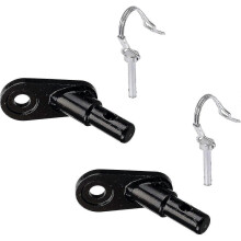 Bicycle Trailer Coupling with Locking Pin ,2set Bicycle Trailer Coupling with Locking Pin Coupling Steel Coupling Adapter - Pjun