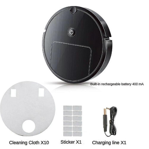 (black) New Intelligent Sweeping Robot Sweeping And Dragging Integrated Fully Automatic Vacuum Cleaning And Mopping Machine 1