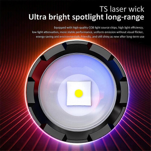 LED Torch Flashlight Rechargeable Spotlight Work Light Lamp 1000000 Lumens 1
