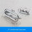(F) 2PCS Solid Sink Overflow Covers Kitchen Bathroom Basin Trim Round Hole Caps 1