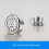 (B) 2PCS Solid Sink Overflow Covers Kitchen Bathroom Basin Trim Round Hole Caps 1